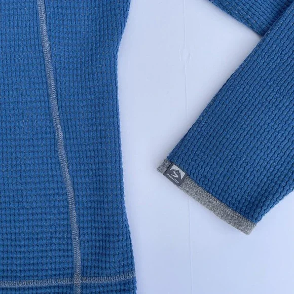 Storm Creek Women’s Blue Size M 1/2 Zipped Pull Over Sweater Cotton Blend Warm - Picture 4 of 8